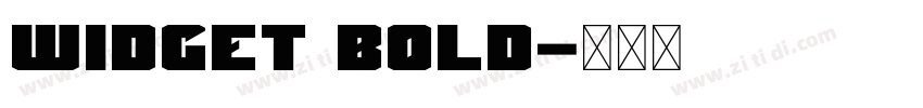 Widget Bold字体转换